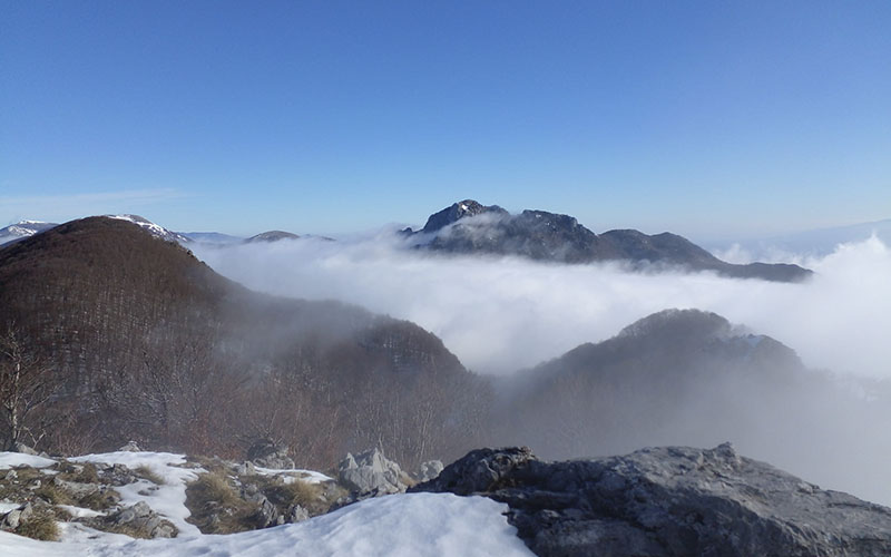 Escursione invernale Monte La Caccia