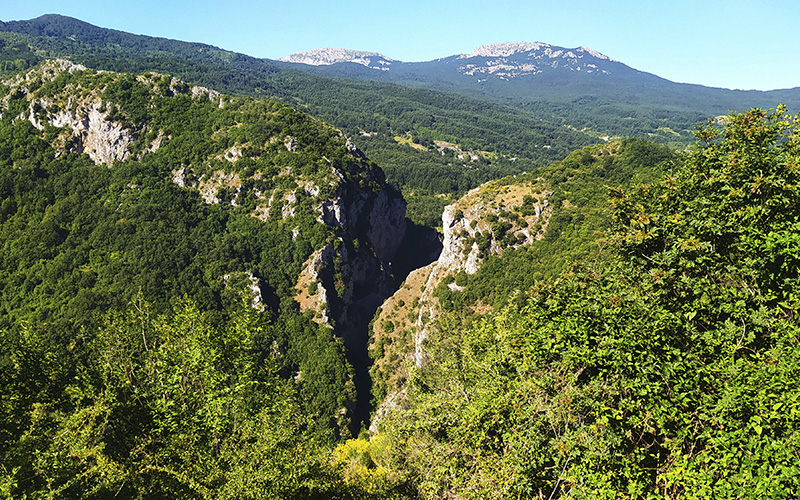 Canyon della Garavina nel Parco del Pollino