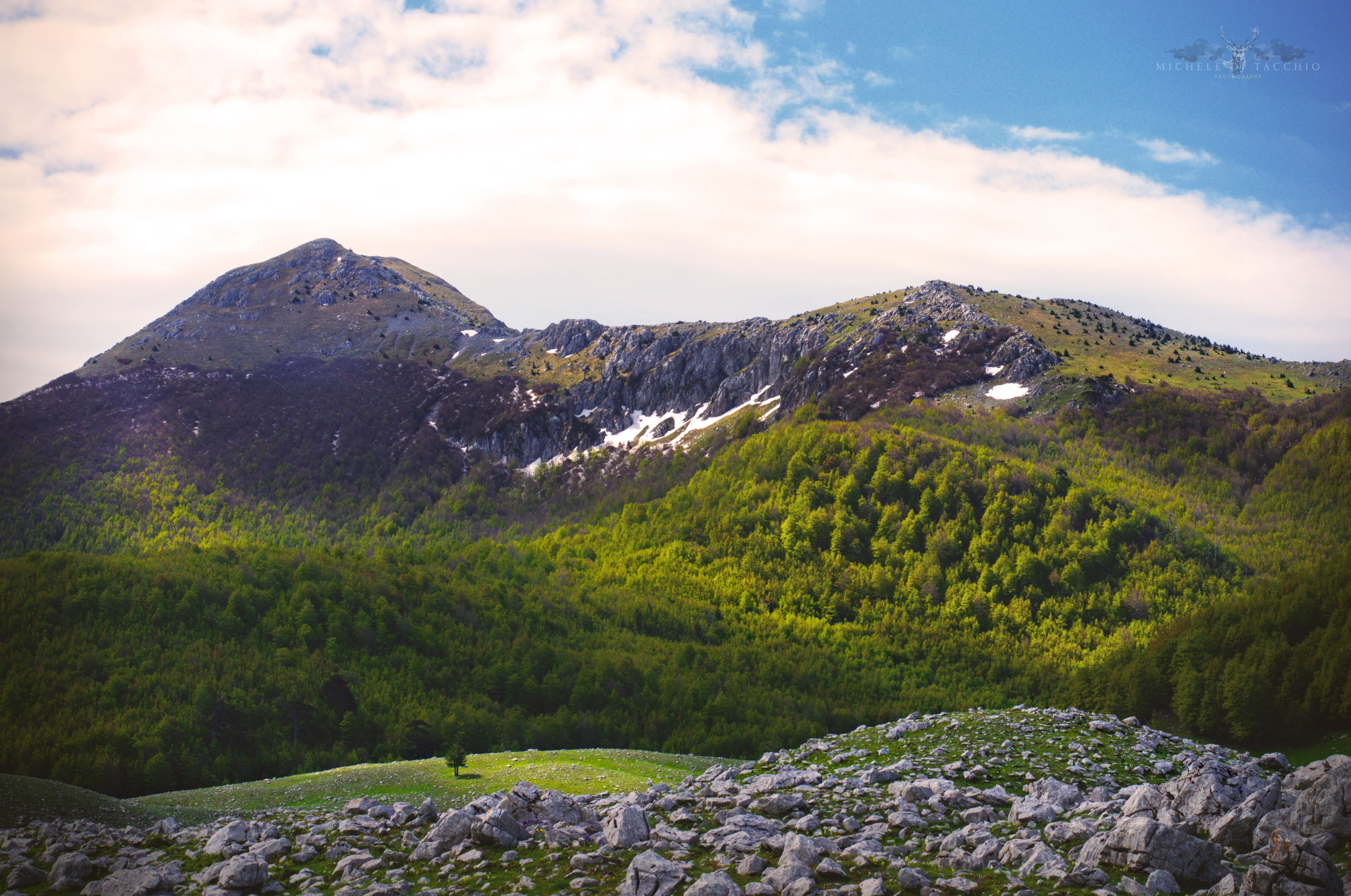 Serra Dolcedorme dal Piano di Pollino con la Timpa di Vallepiana ©Michele di Tacchio