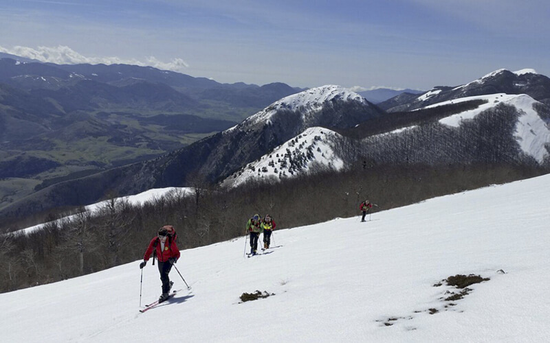 Scialpinismo Serra del Prete - cresta Nord