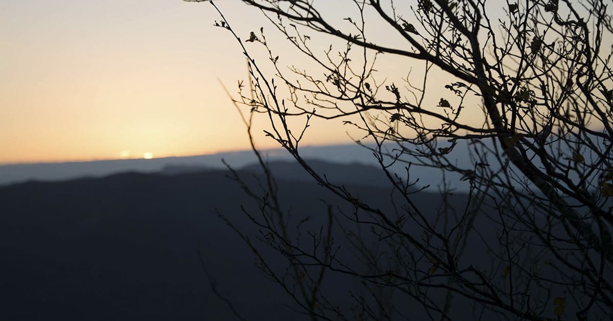 Paesaggio al tramonto dal Santuario della Madonna del Soccorso &copy;Egidiantonio Conte