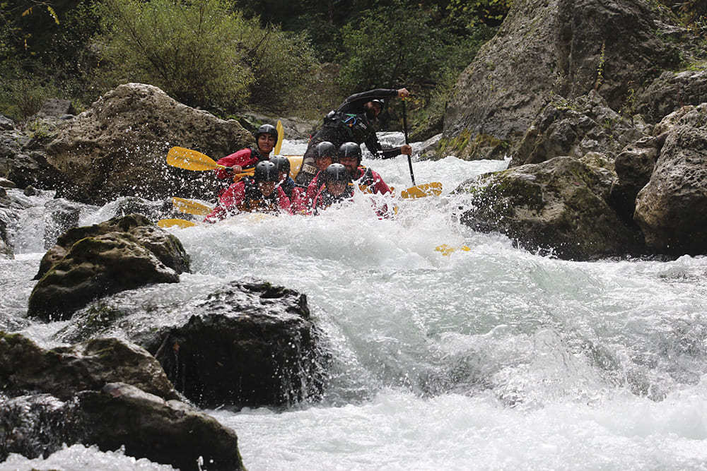 Rafting nel Parco del Pollino
