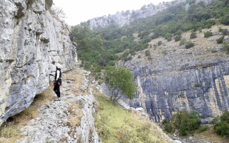Ferrata del Caldanello nel Parco Nazionale del Pollino