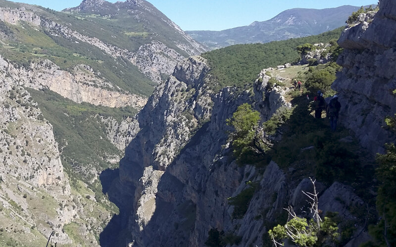 Via delle Capre nel Parco Nazionale del Pollino